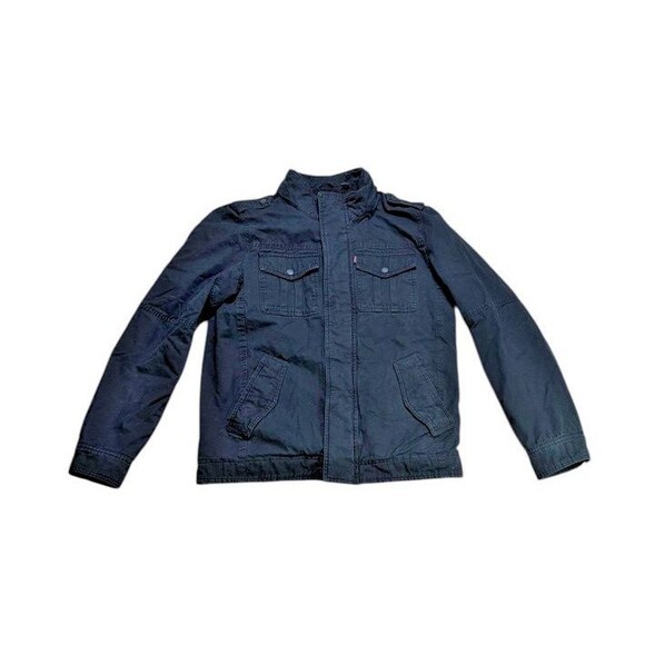 Levi's Men's Trucker Sherpa Lined Jacket Black - Men's Size Small - Western - Picture 1 of 8